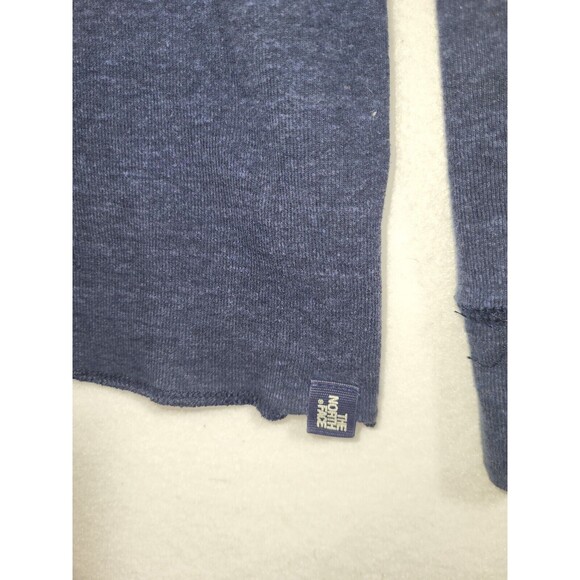 The North Face Shirt Mens L Henley Thermal Long Sleeve Pullover Outdoor Dark B - Picture 2 of 4